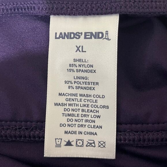 Land’s End Twist Front Tummy Control Purple One Piece Swimsuit size XL - Picture 5 of 5